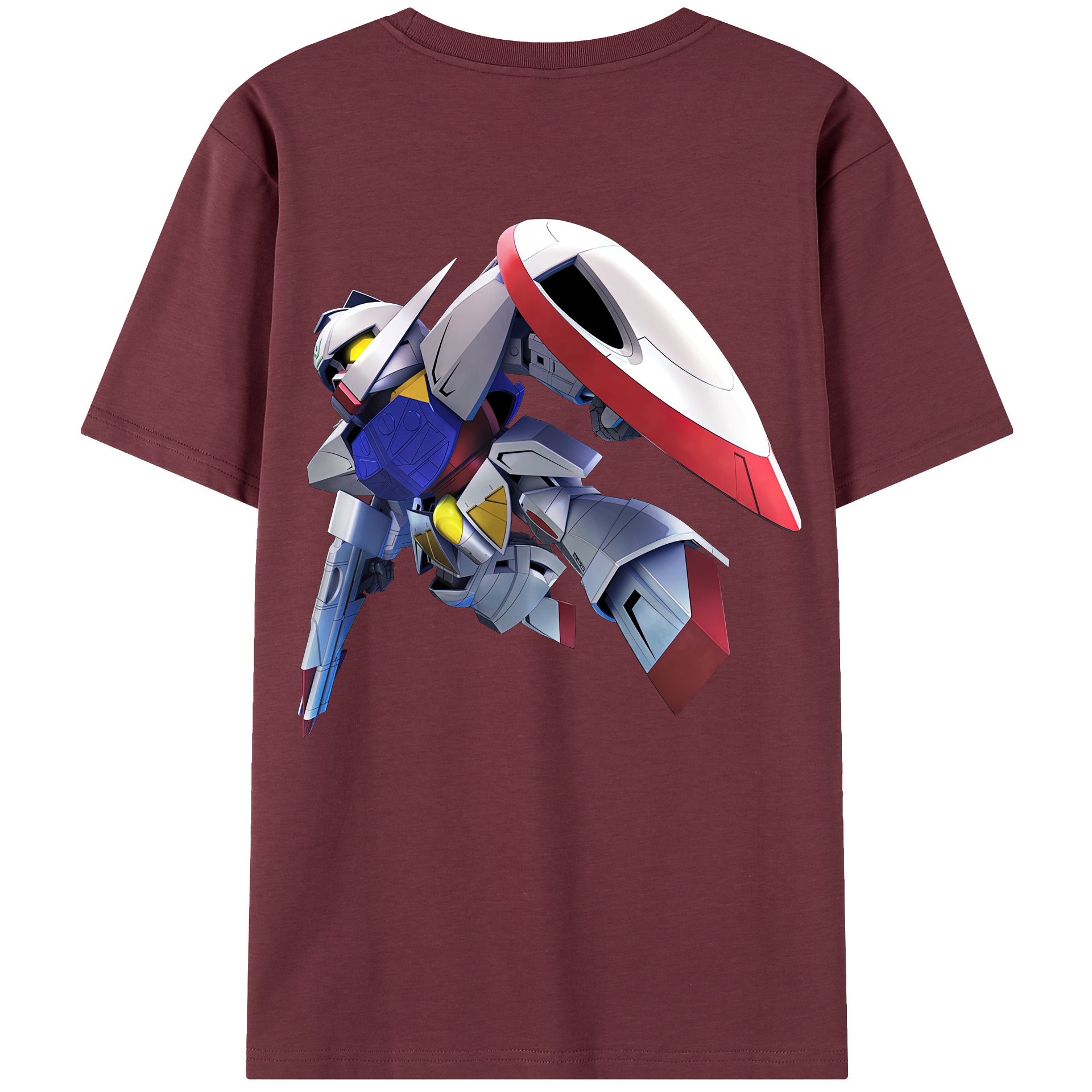 （画像用） 機動戦士ガンダム Mobile Suit Gundam 綿100％半袖Tシャツ（背面プリント）
